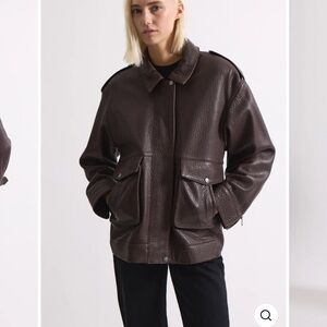 Ducie Opal leather jacket